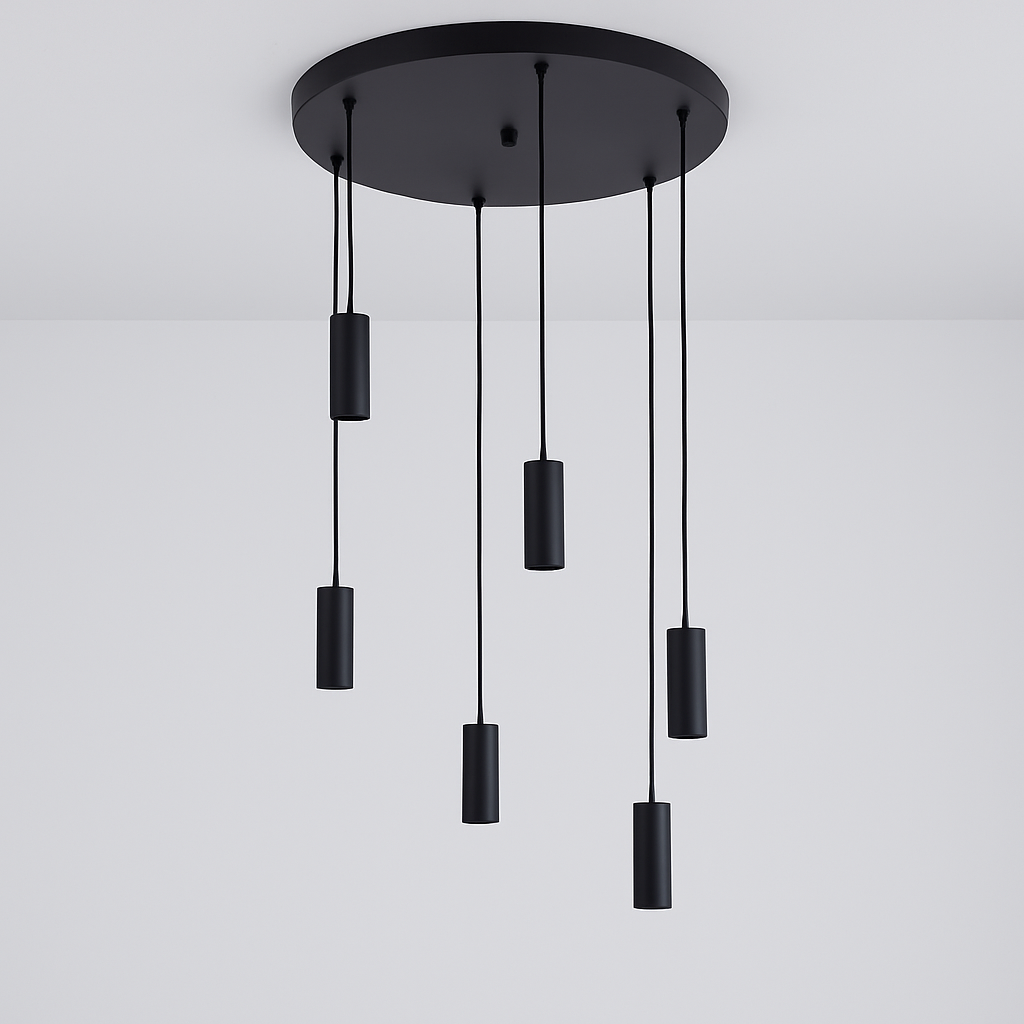 Roma 6 Light Spiral Pendant – Architectural Drop Chandelier