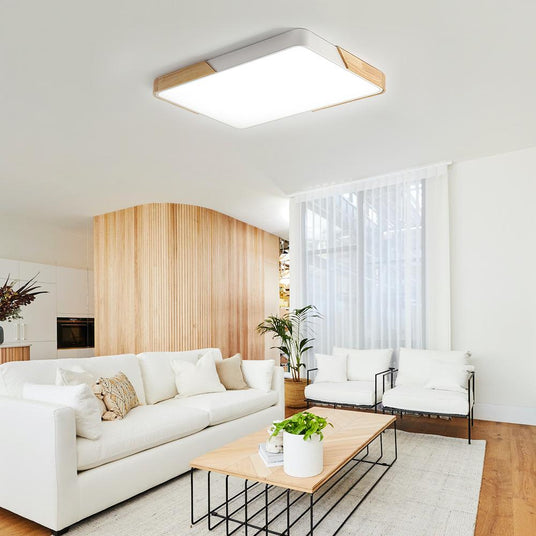 Rectangle LED flush mount light with remote control — GildNest UK