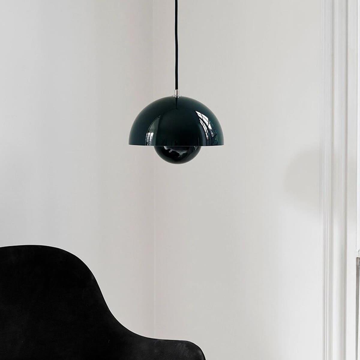 Flowerpot Pendant Lamp Small Dark Green