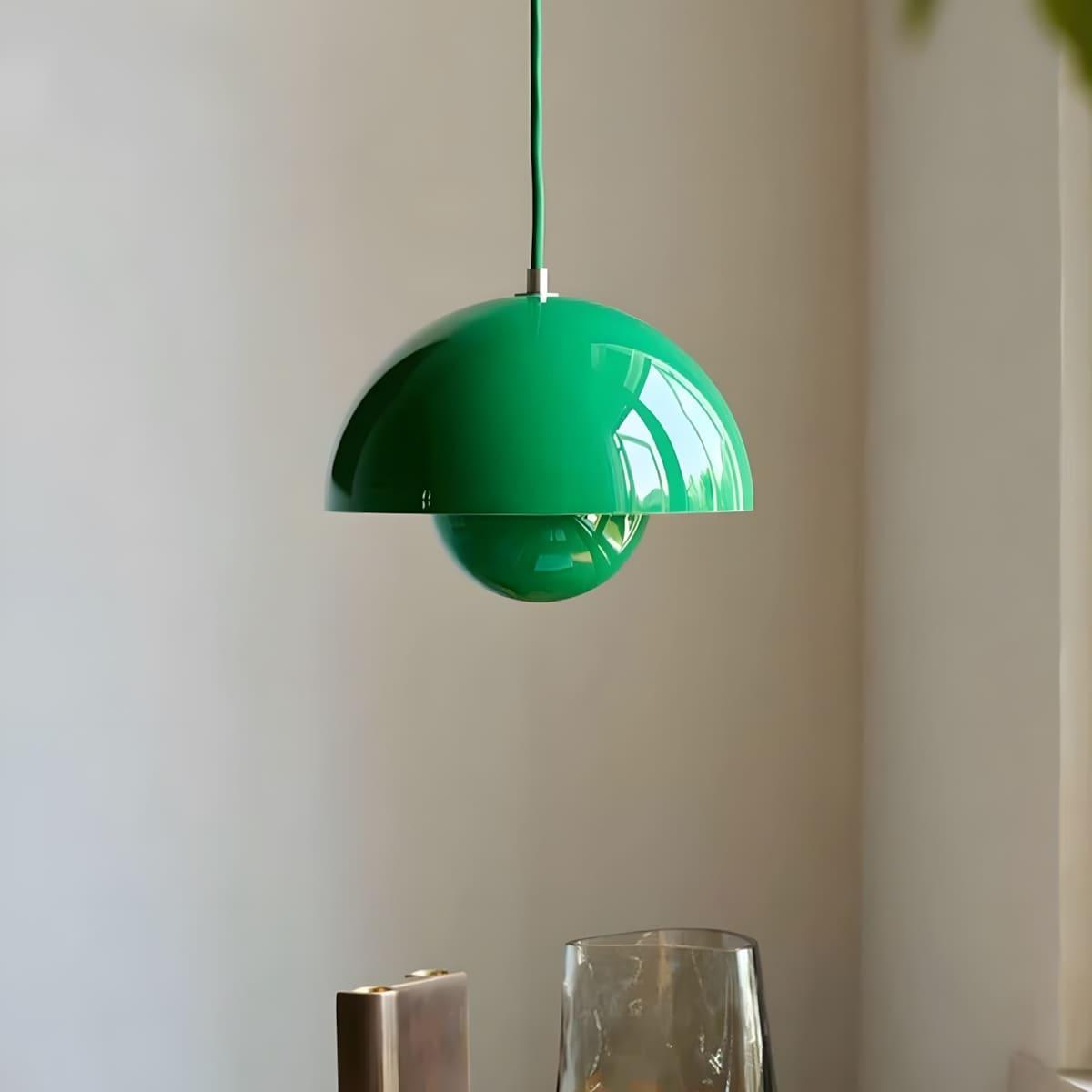 Flowerpot Pendant Lamp Small Signal Green