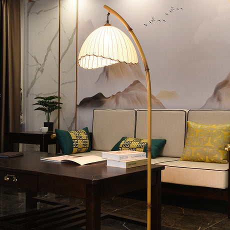 Bamboo Pole Floor Lamp detail