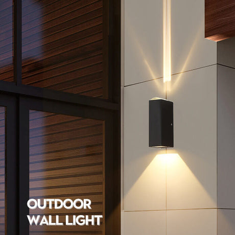 Aluminium Outdoor Wall Sconce Large Focus + Scatter