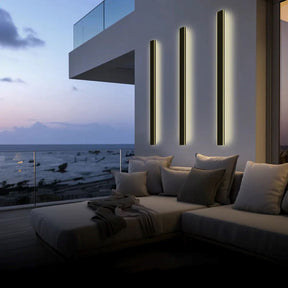 Silex linear LED wall light architectural view — GildNest UK