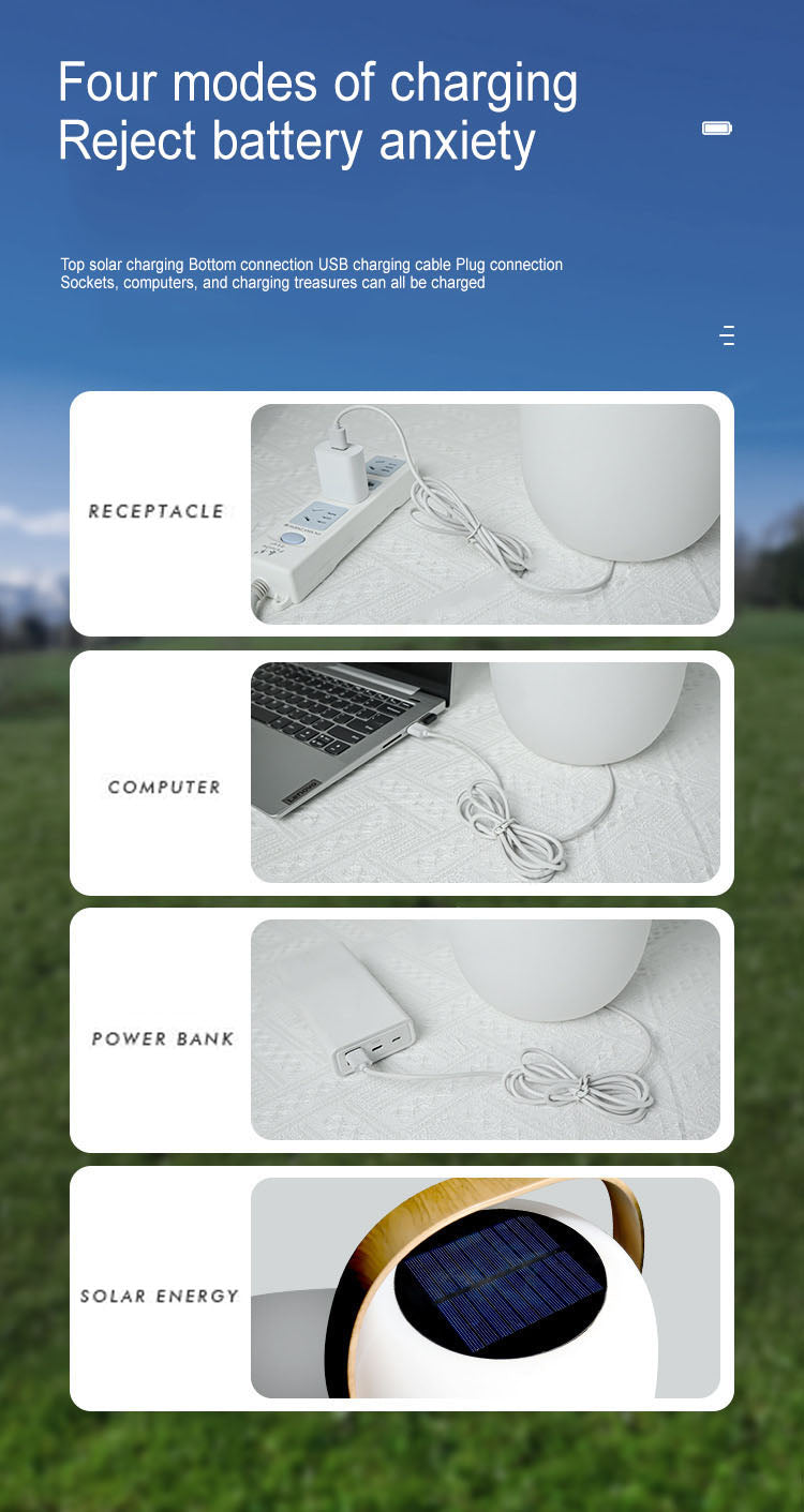 Solar Portable Basket Outdoor Light detail