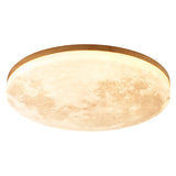 Moon Round Flush Mount Ceiling Light detail