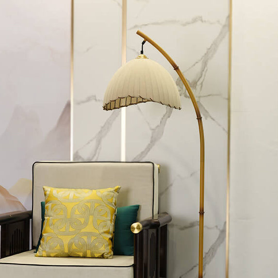 Bamboo Pole Floor Lamp Warm 3000K