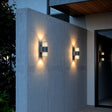 Aludra Double Outdoor Wall Lamp installed outdoors