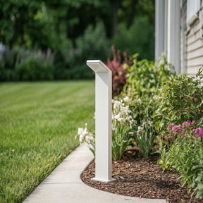 Arcchio Yolena LED Path Light installed in garden