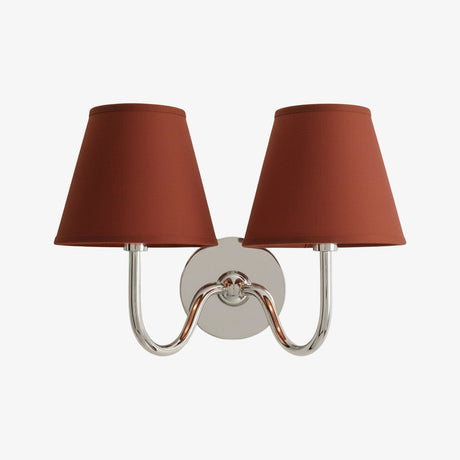 Luvora Wall Lamp 2 Heads / Chrome / Red Plain