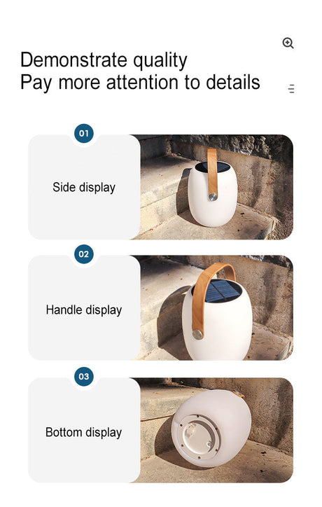 Solar Portable Basket Outdoor Light detail