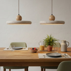 Lola travertine pendant lifestyle — GildNest UK