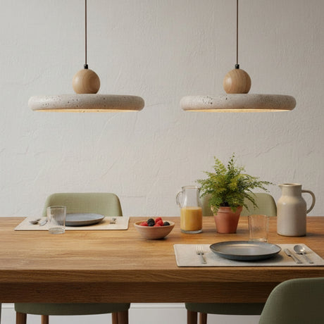 Lola travertine pendant lifestyle — GildNest UK