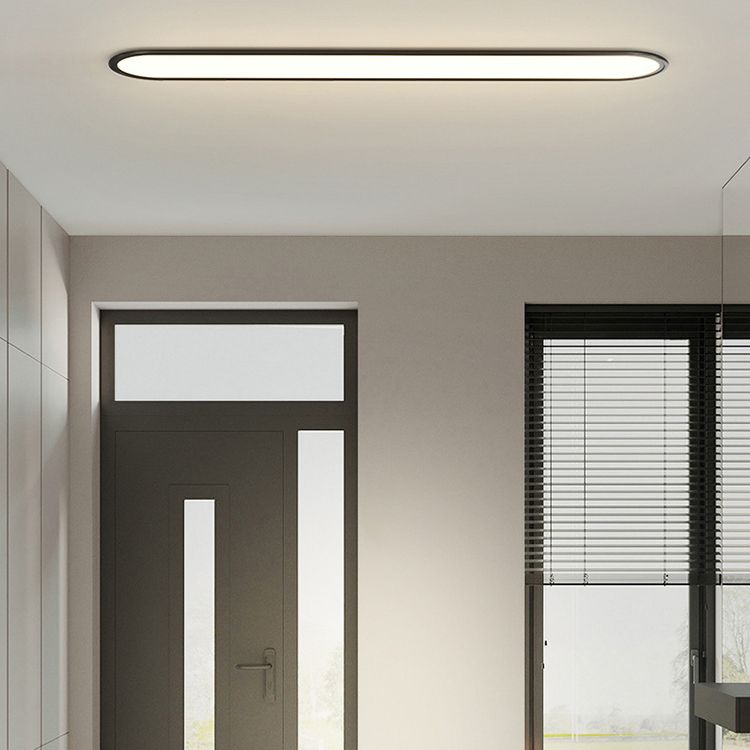 Rilo Oval Ceiling Light 60CM Black