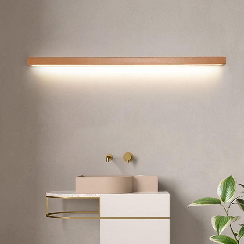 Muto wooden linear wall lamp all sizes