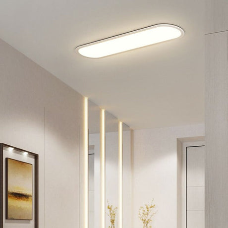 Rilo Oval Ceiling Light 80CM White
