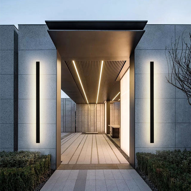 Silex outdoor wall sconce lifestyle shot — GildNest UK