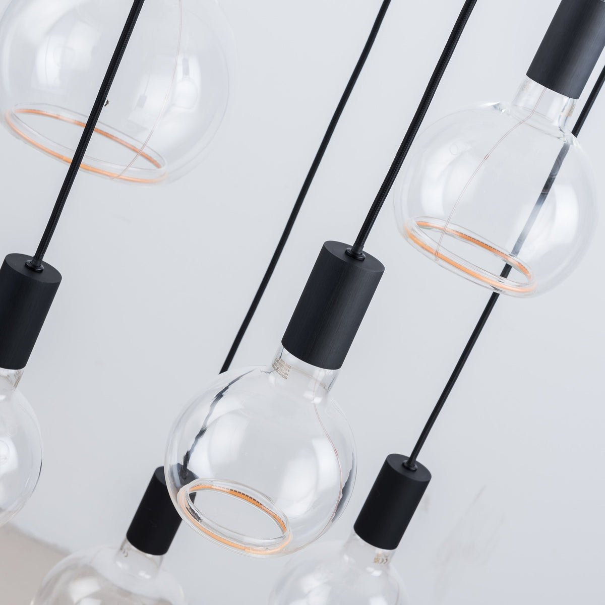 Roma 12 Light Spiral Pendant – Sculptural Multi-Drop Staircase Light