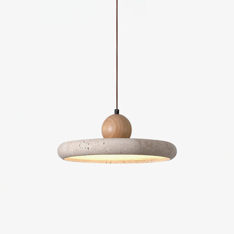 Lola wabi-sabi travertine pendant light — GildNest UK