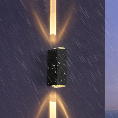 Aluminium Outdoor Wall Sconce Small Twin-Beam