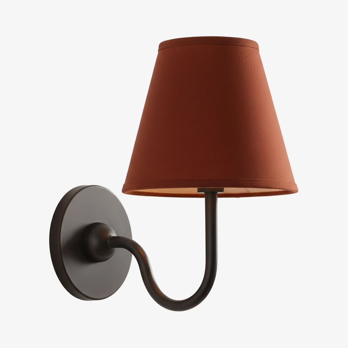 Luvora Wall Lamp 1 Head / Matte Black / Red Plain