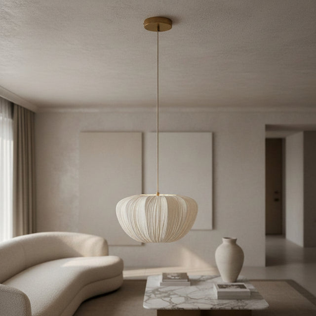 Linbron Curved Frame Pendant over dining table