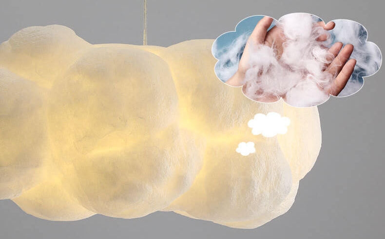 Floating Cloud Pendant detail