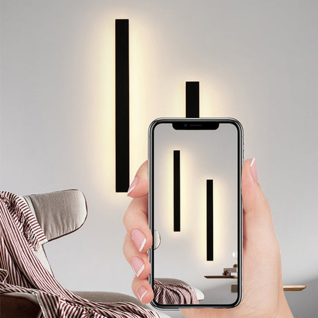 Silex linear outdoor LED wall light matte black — GildNest UK