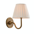 Luvora pleated linen shade wall lamp — GildNest UK