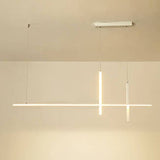 Long Line LED Chandelier White detail