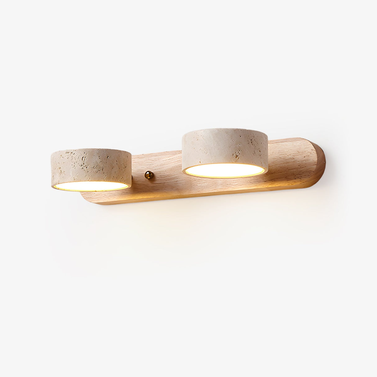 Travertine duo wall light — GildNest UK