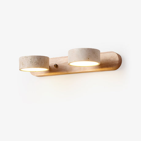 Travertine duo wall light — GildNest UK