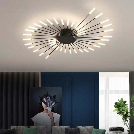 Wesley flush mount Black 42W