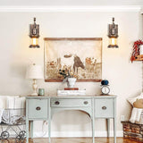 Etra wall lamp Bronze without bulb pair