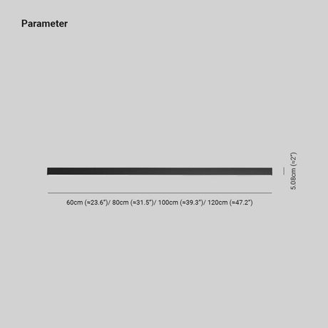 Solin linear light size comparison
