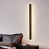 Silex linear outdoor LED wall light matte black — GildNest UK