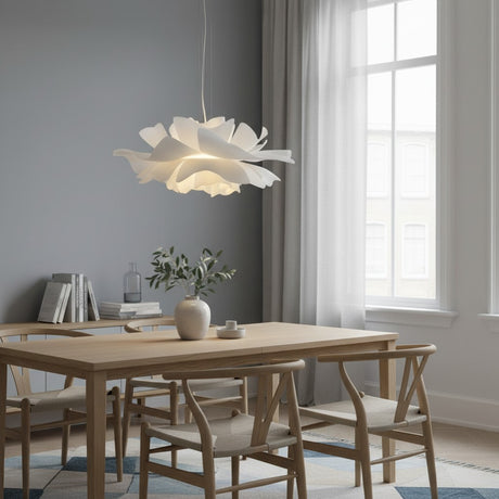 Nordic lotus pendant detail petals — GildNest UK