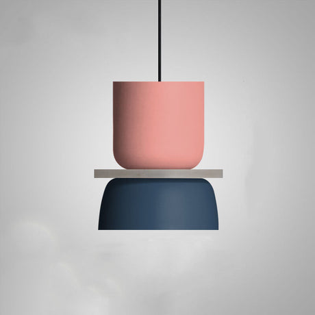 Macaron Pendant Light Small Pink Blue detail