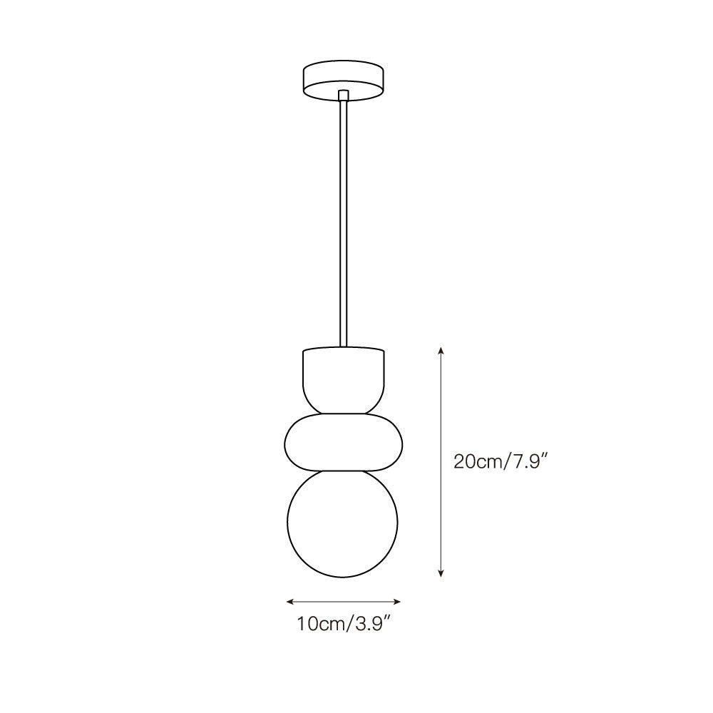 Alabaster Totem Pendant Light