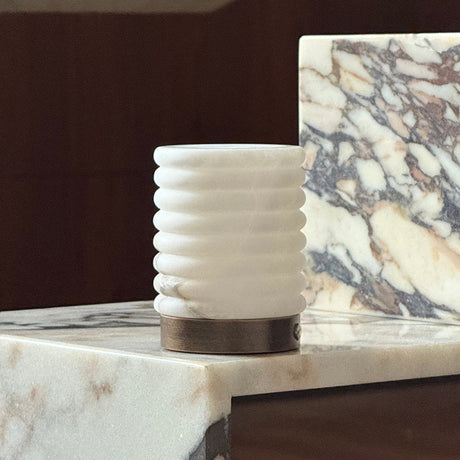 Snowflake Alabaster Rechargeable Table Lamp