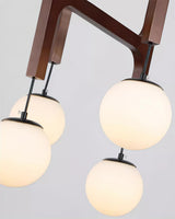 Astra Wood Chandelier detail