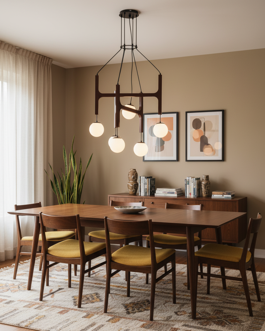 Astra Wood Chandelier detail