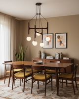 Astra Wood Chandelier detail