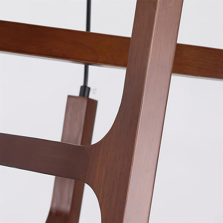 Astra Wood Chandelier detail