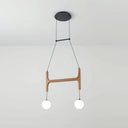 Astra Wood Chandelier 2 Heads Wood