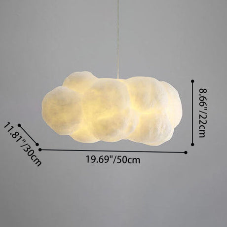 Floating Cloud Pendant detail