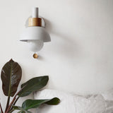 Macaron Globe Wall Sconce Sand White