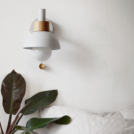 Macaron Globe Wall Sconce Sand White
