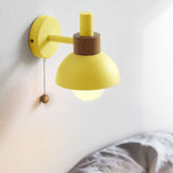 Macaron Globe Wall Sconce Lemon Yellow