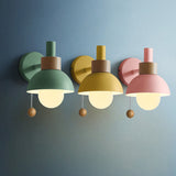 Nordic Macaron Globe Wall Sconce Lamp lifestyle
