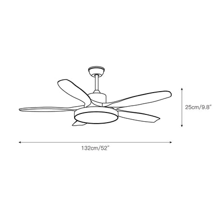 Bronx 52" Ceiling Fan with Light